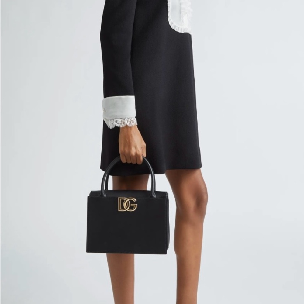 Dolce & Gabbana 3.5 Black Leather Handbag top handle